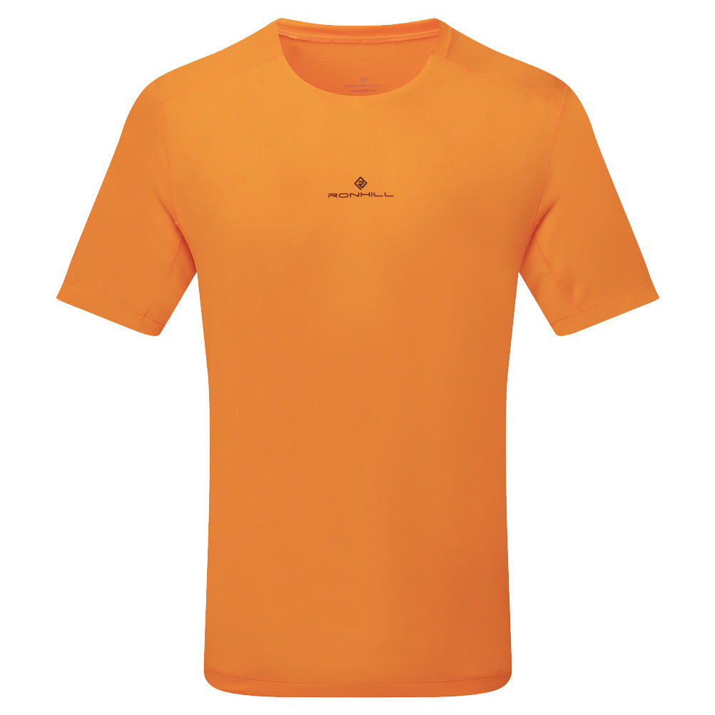 Ronhill Tech Short Sleeve Men's Running Tee - Tangelo/Black