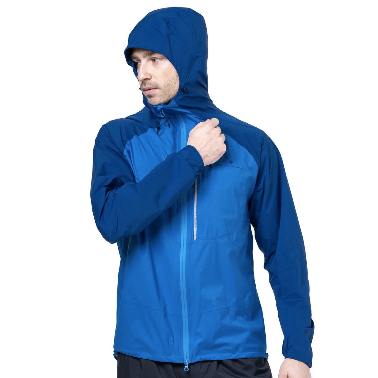 Ronhill Tech Storm Men's Running Jacket - Ocean/Electric Blue