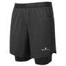 Ronhill Tech Twin 7inch Men's Running Short  - All Black