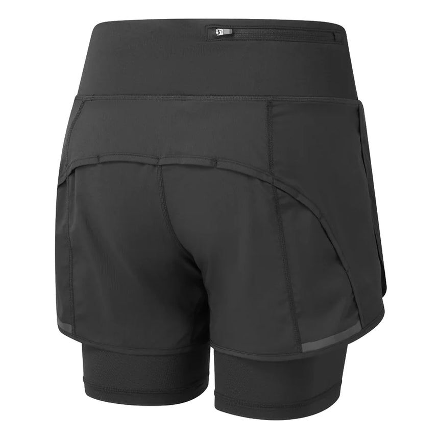 Ronhill Tech 4.5 inch Twin Women's Running Short - All Black