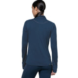 Ronhill Tech Merino Half Zip Women's Running Top - Dark Navy/Dusty Tulip
