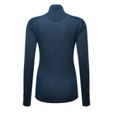 Ronhill Tech Merino Half Zip Women's Running Top - Dark Navy/Dusty Tulip