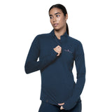 Ronhill Tech Merino Half Zip Women's Running Top - Dark Navy/Dusty Tulip