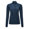 Ronhill Tech Merino Half Zip Women's Running Top - Dark Navy/Dusty Tulip