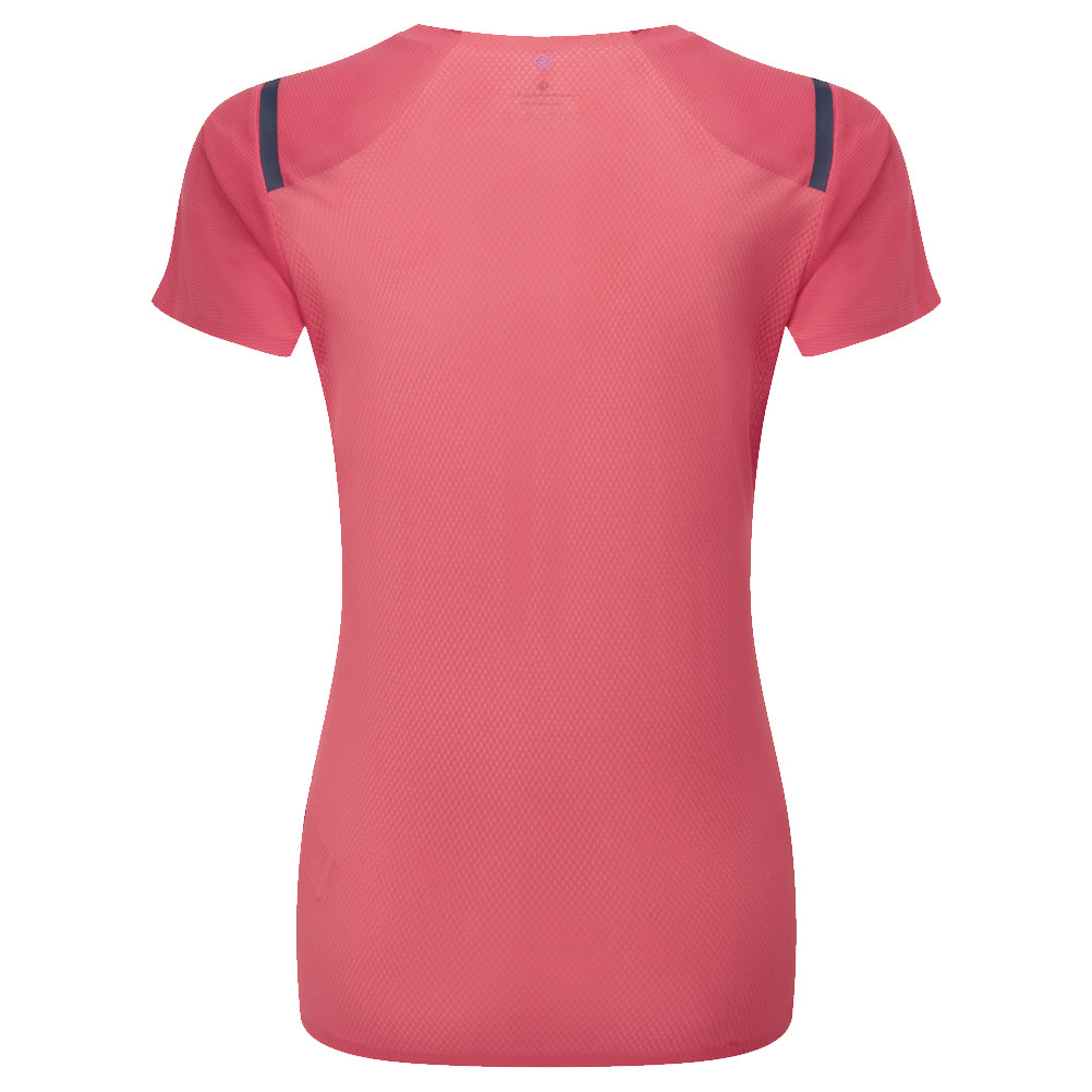Ronhill Tech Race Short Sleeve Women's Running Tee - Sunset/Razzmatazz