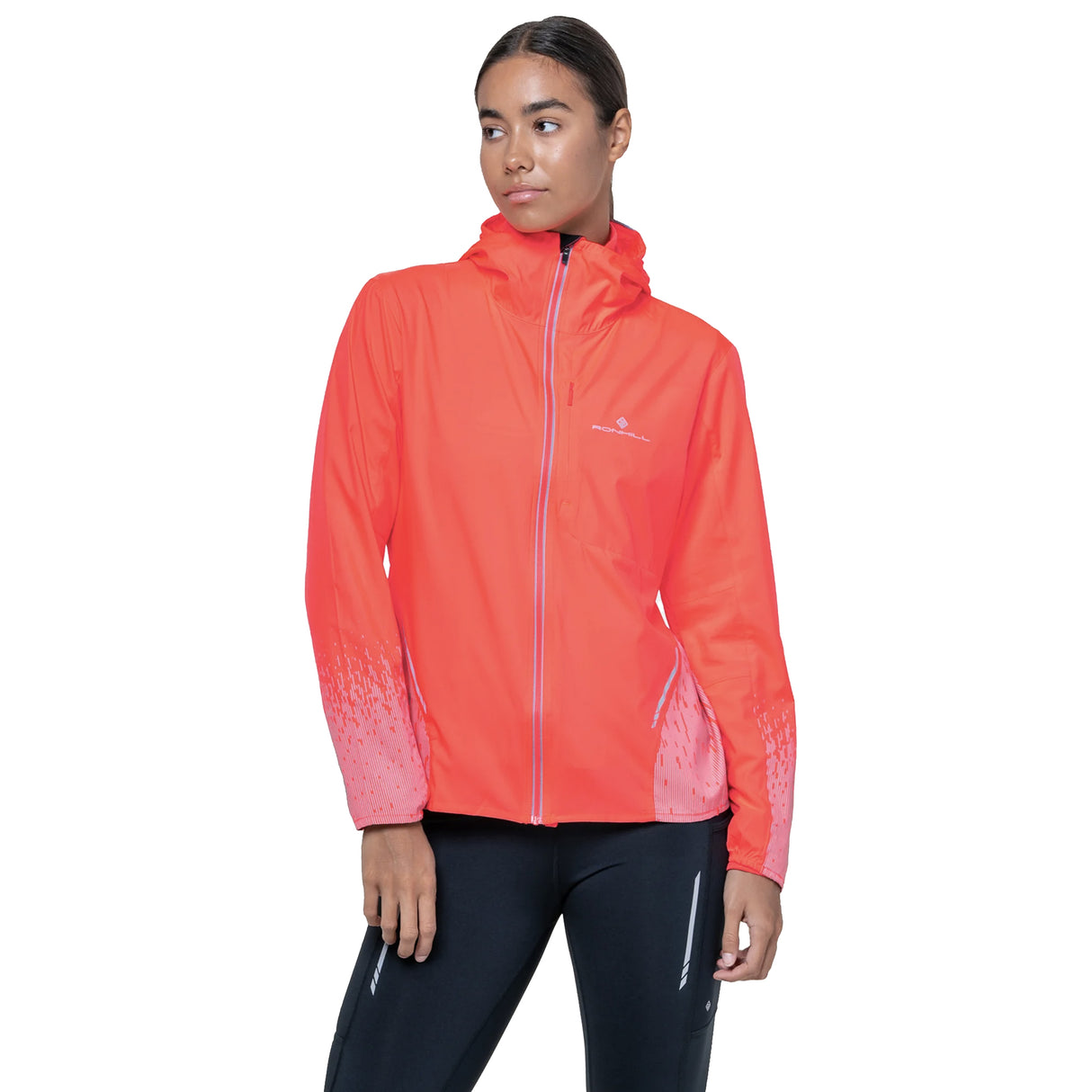 Ronhill Tech Reflect Women's Running Jacket - Hot Coral/Reflect