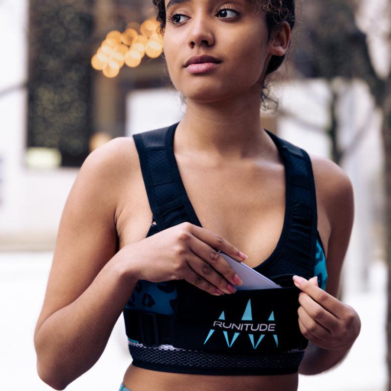 Sports Bra Phone Holder Sports Bra With Phone Holder Back Pocket