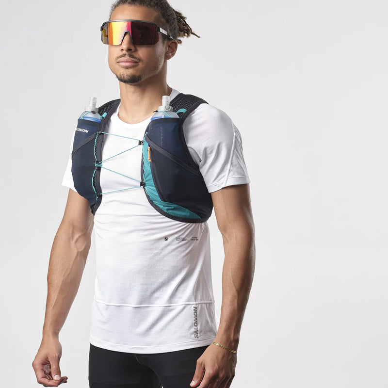 Salomon Active Skin 4 Set -Tahitian Tide/Carbon/Peacock Blue