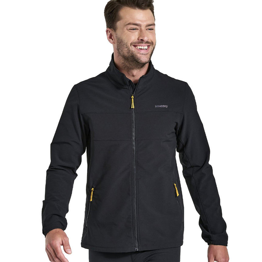 Saucony Bluster Men's Running Jacket - Black