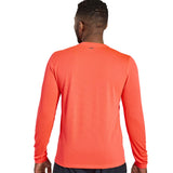 Saucony Stopwatch Graphic Men's Long Sleeve Running Tee - ViziRed