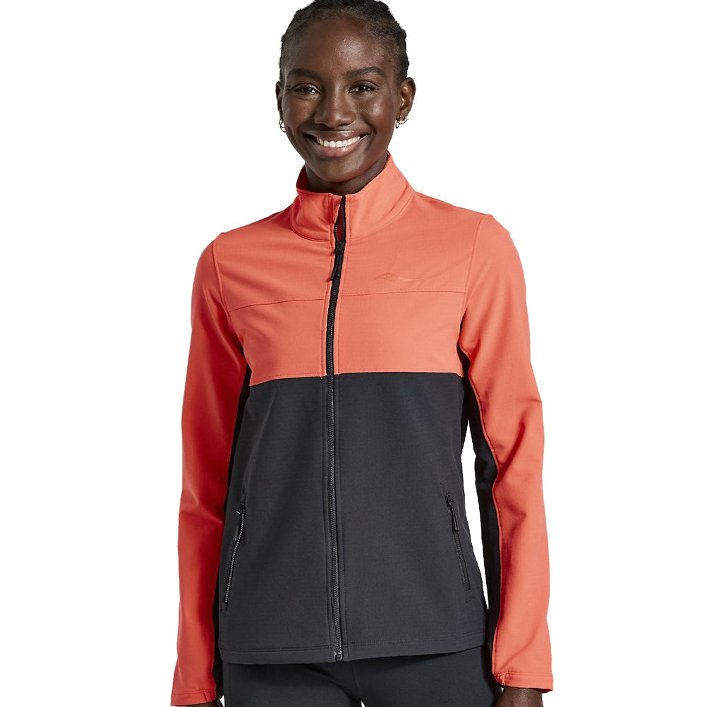 Saucony Bluster Women's Running Jacket - ViziRed