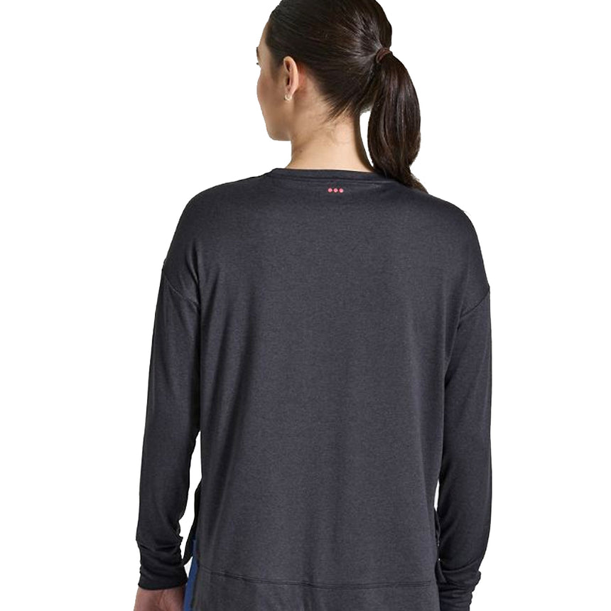Saucony Sunday Layer Women's Running Tee - Black Heather