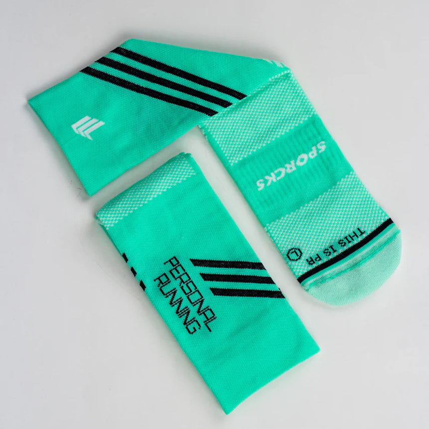Sporcks Personal Running Crew Running Socks - Moss