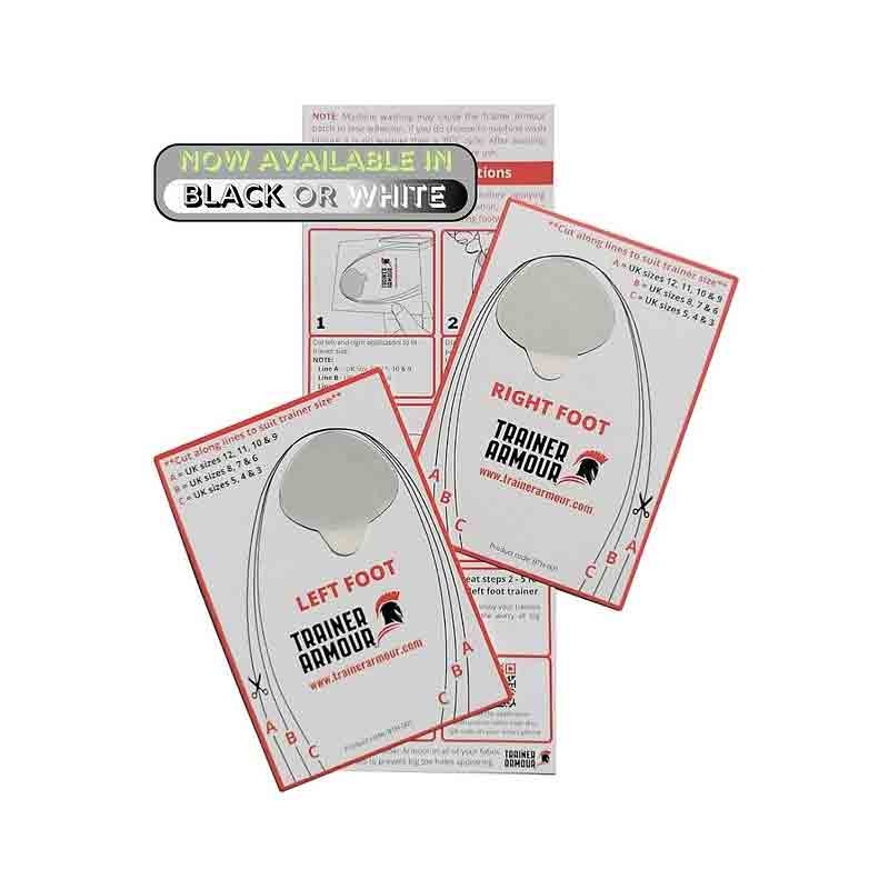 Trainer Armour Big Toe Hole Preventer - Black