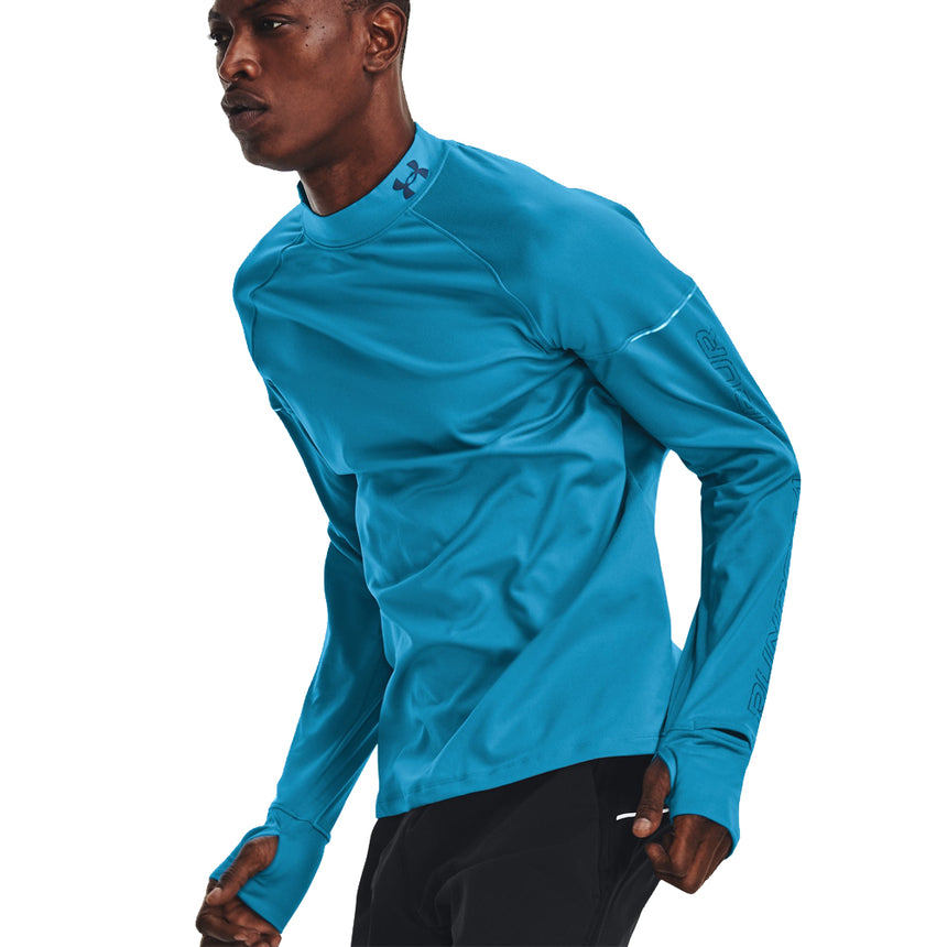 Under Armour OutRun The Cold Long Sleeve Men's Running Top - Capri/Petrol Blue