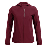 Under Armour OutRun the Storm Women's Running Jacket - Cardinal/Reflective