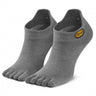 Vibram Five Toe Athletic No Show Sock - Dark Grey