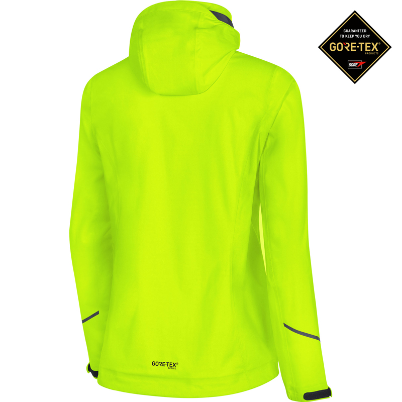 neon green running jacket