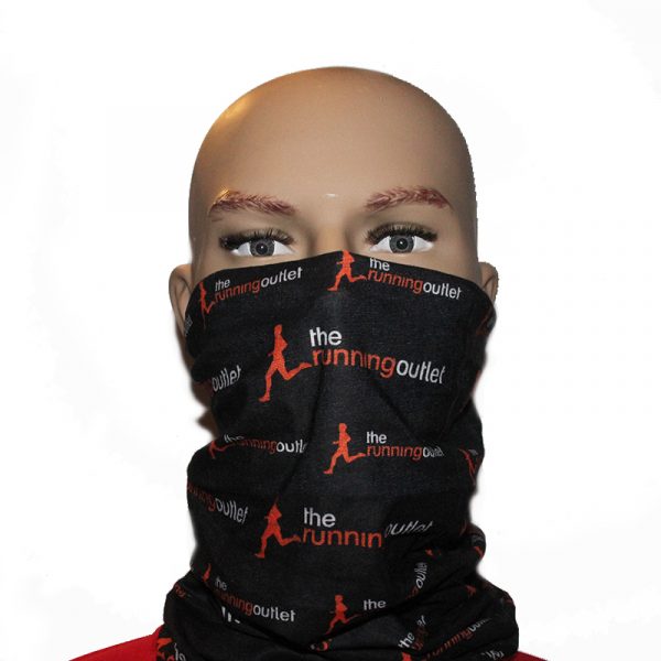 The Running Outlet Neck Gaiter Bandanna On Dummy Front View Bottom