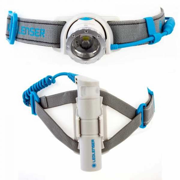 Ledlenser NEO4R Head Torch Front and Back