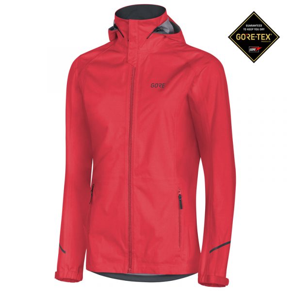 ore Wear Gore-Tex Active Women's Hooded Running Jacket Front view with Gore-Tex Logo
