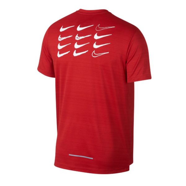 Nike Miler Short Sleeve Men's Running Tee Back View