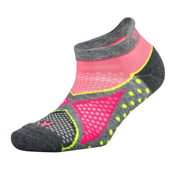 Balega Enduro No-Show Running Sock -Mid Grey/Sherbet Pink | The Running ...