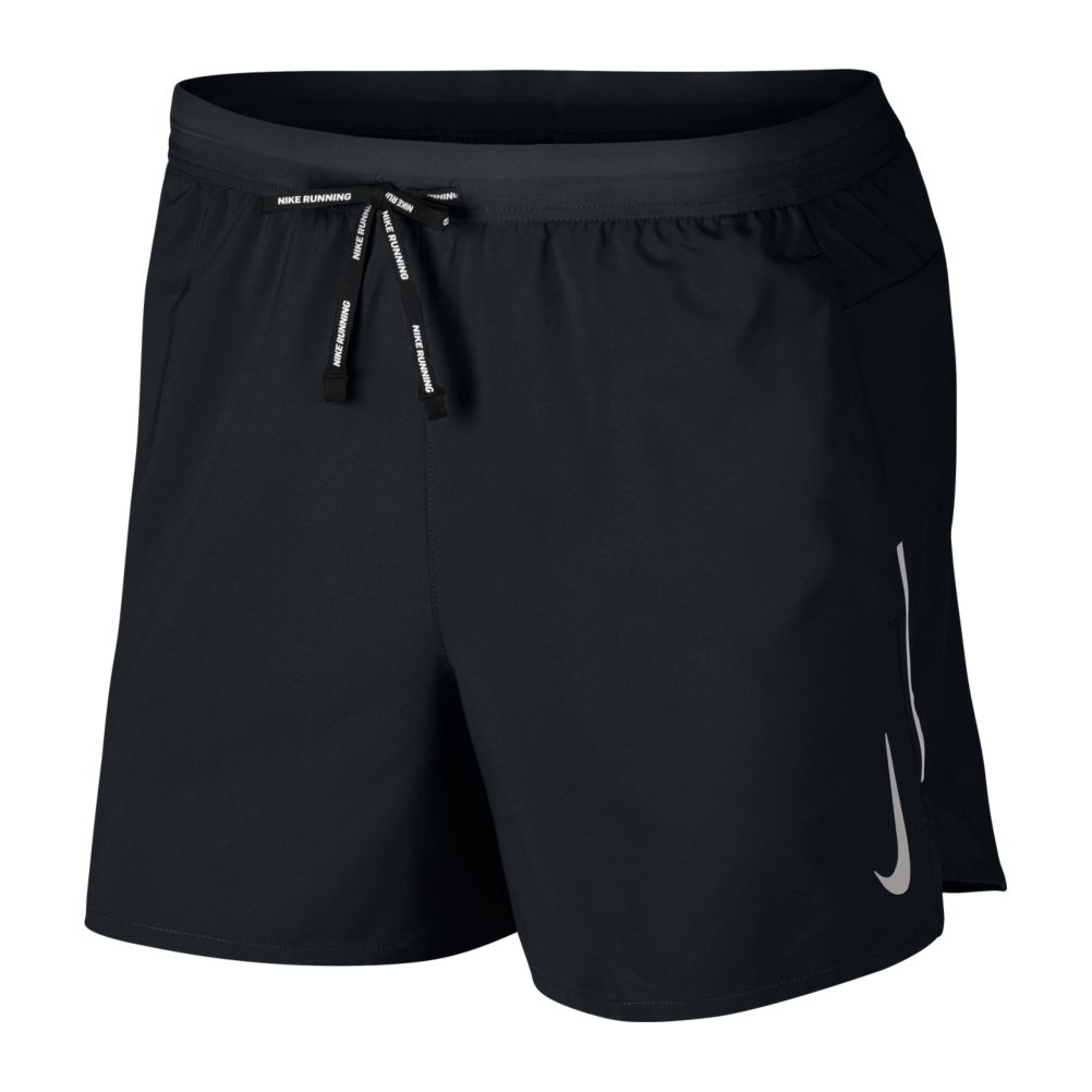 nike running flex stride 5 inch shorts in black