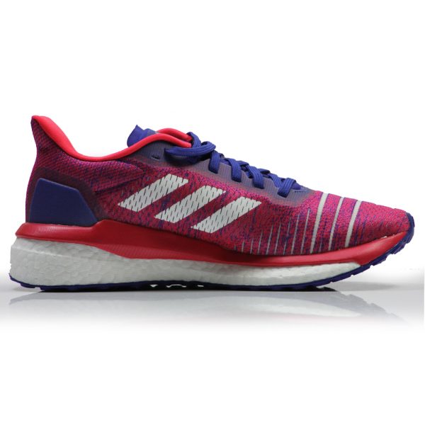 adidas Solar Drive Women's Running Shoe - Active Blue/Footwear White/Shock Red - Image 2