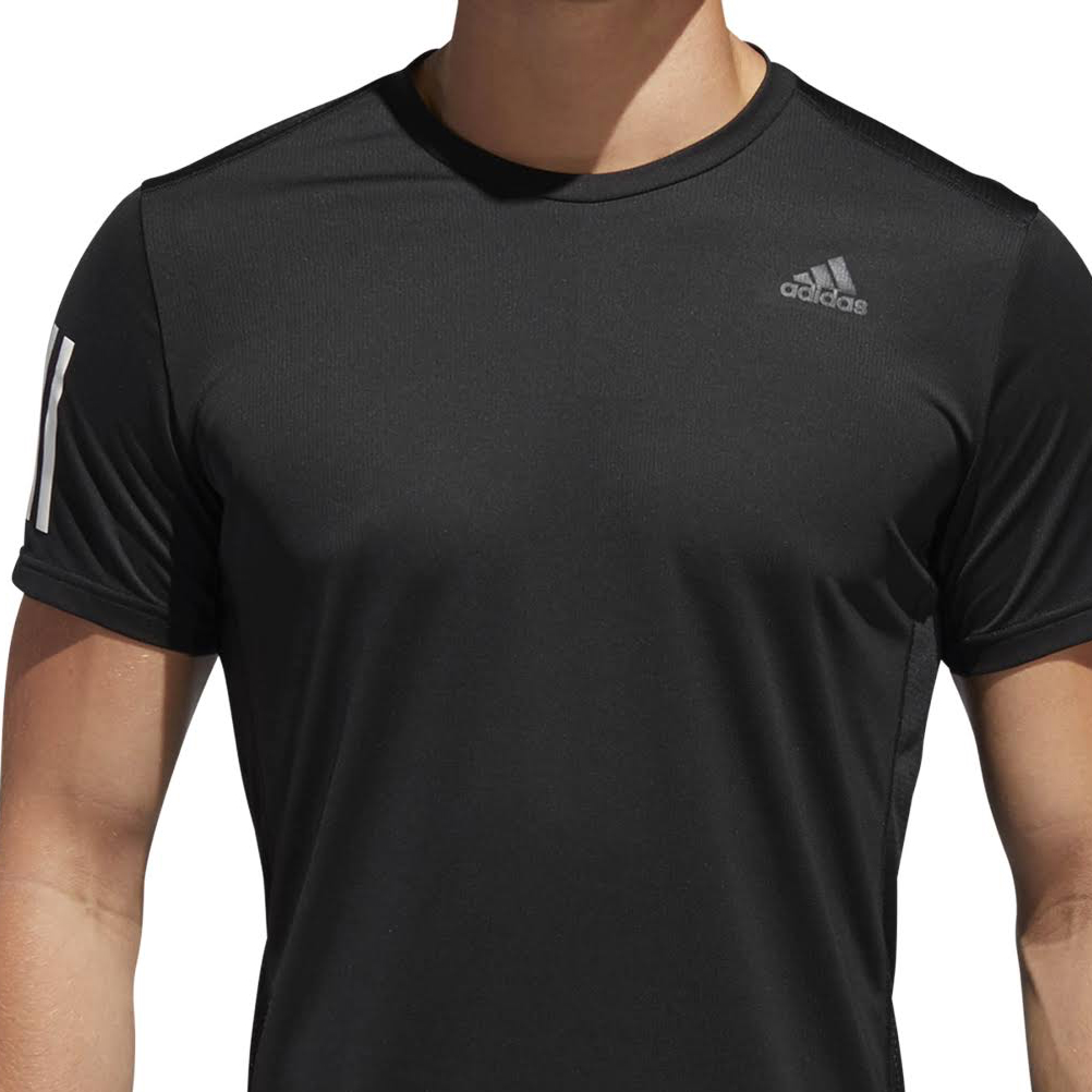sufrir Qué doloroso adidas Own The Run Short Sleeve Men's Running Tee - Black/White | The  Running Outlet