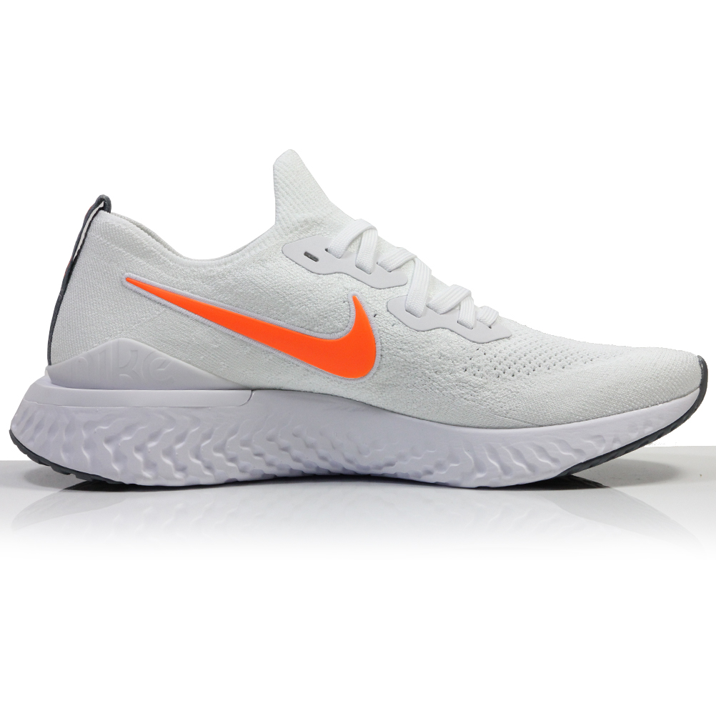 Nike Epic React Flyknit 2 Men's Running Shoe - White/Total Orange | The ...
