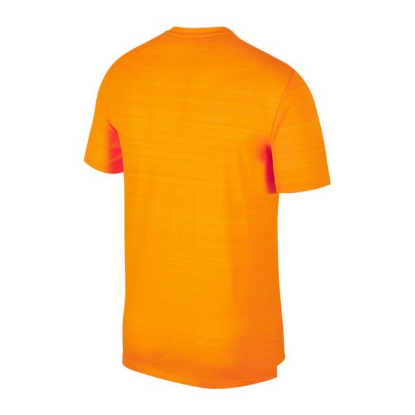 Nike Miler Short Sleeve Men's Running Tee - Orange Peel Back