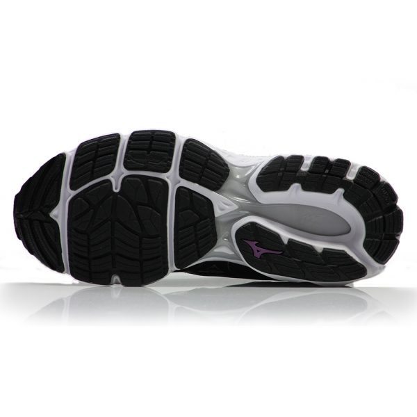 Mizuno Wave Inspire 15 Women's Running Shoe - Black/Purple/White sole