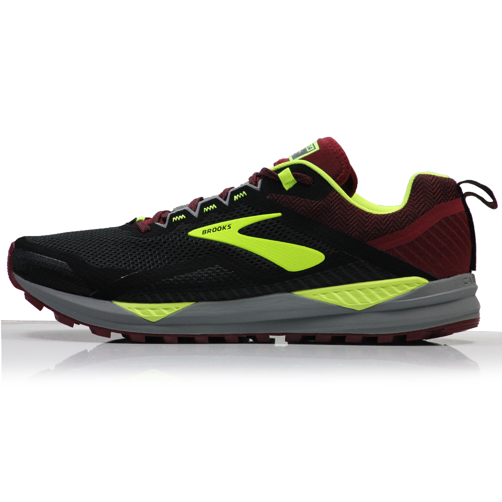 Brooks Cascadia 14 Men s Trail Shoe Black Red Nightlife The Running Outlet