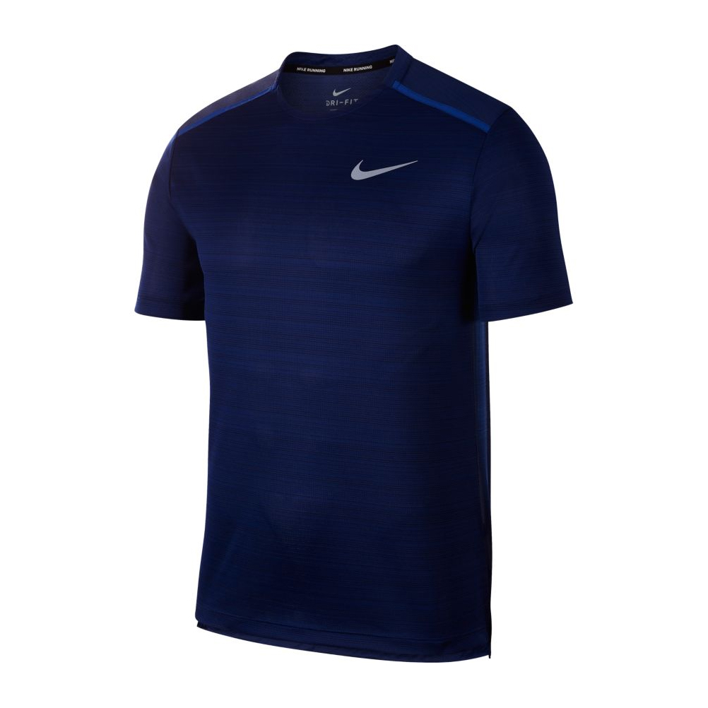 Nike Miler Short Sleeve Men's Running Tee - Blue Void/Indigo Force ...