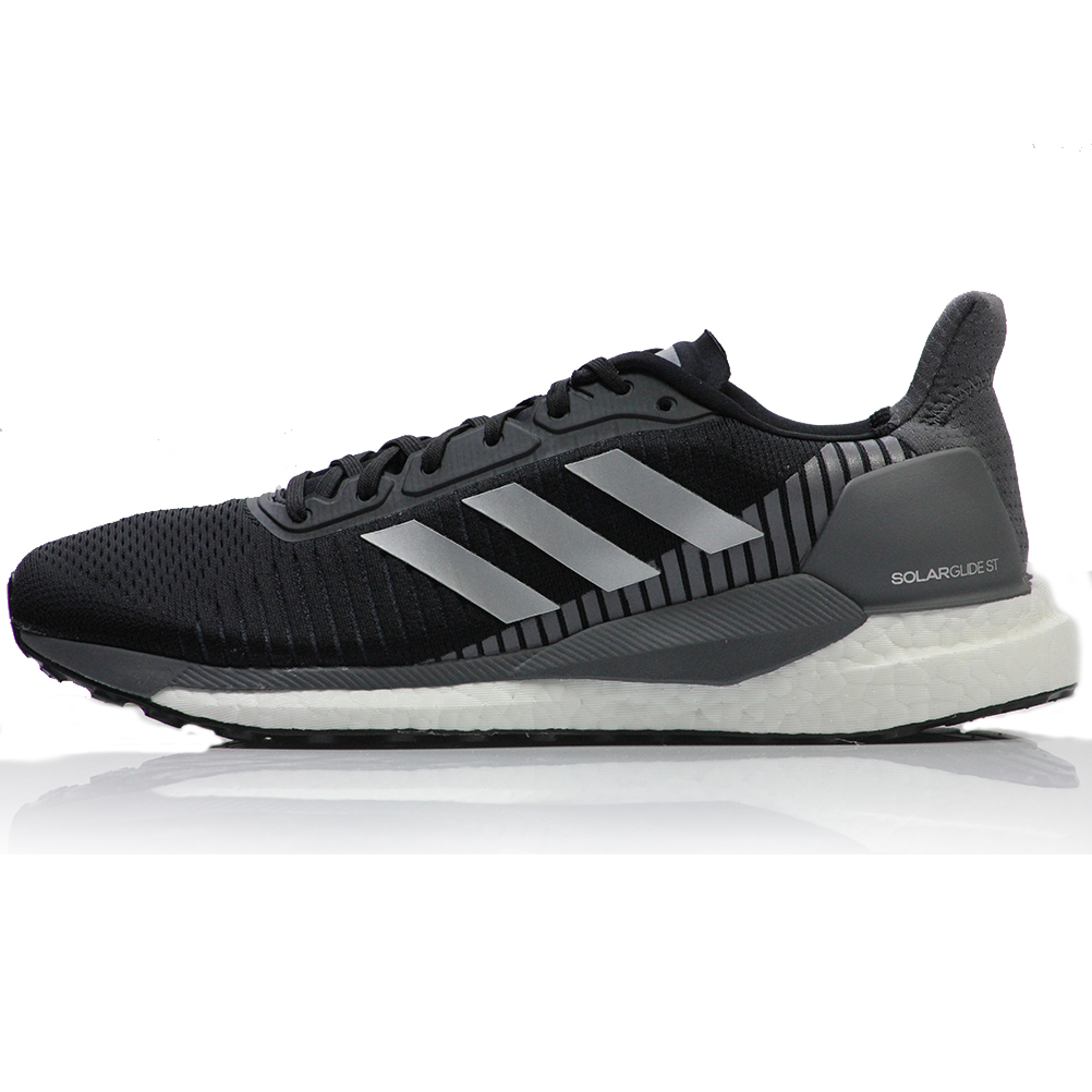 adidas Solar Glide ST 19 Men s Running Shoe Core Black Silver Met The Running Outlet