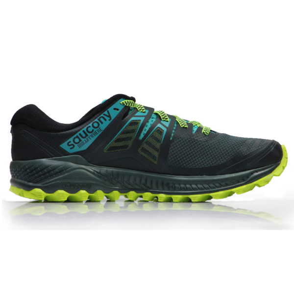 Saucony Peregrine ISO Men's Trail Shoe - Green/Teal - Image 2