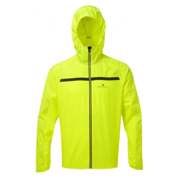 Ronhill Momentum Afterlight Men's Running Jacket fluo yellow reflect front