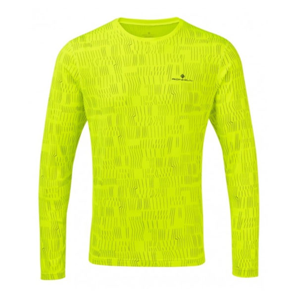 Ronhill Momentum Afterlight Long Sleeve fluo yellow front