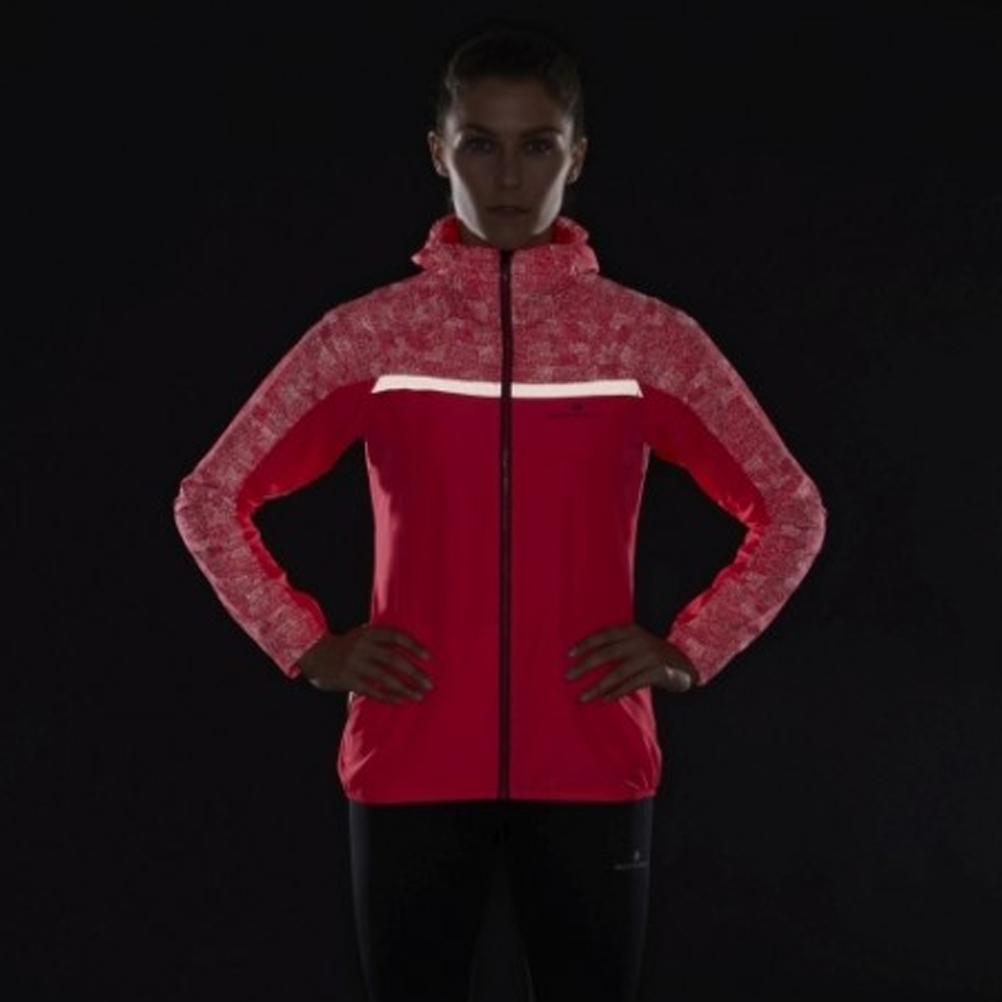 Ronhill Life Nightrunner Women's Running Jacket - Hot Pink/Pewter/Reflect