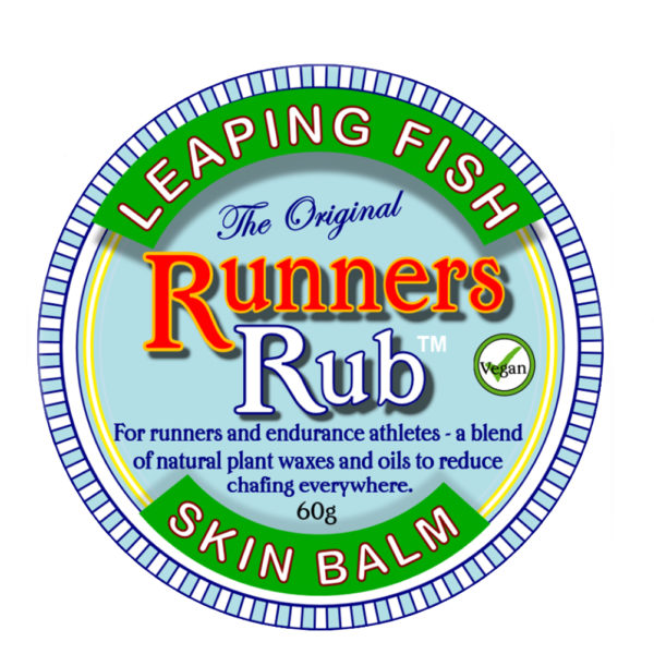 Leaping Fish Runner Rub Logo