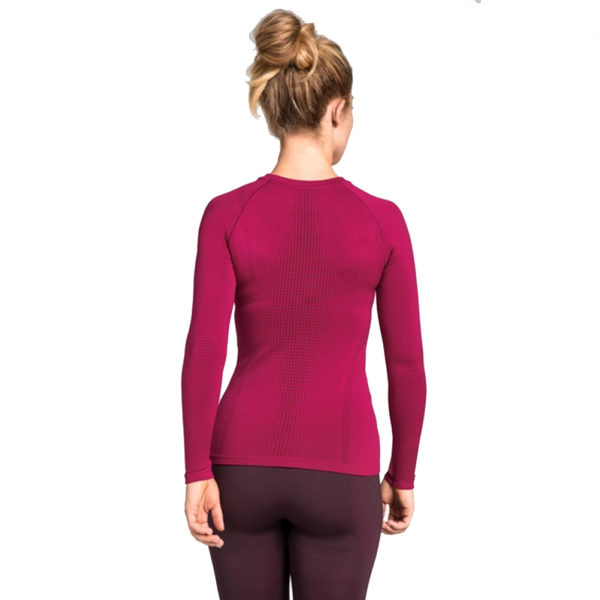 Odlo SUW Performance Crew Warm Women's Long Sleeve Top Front Back