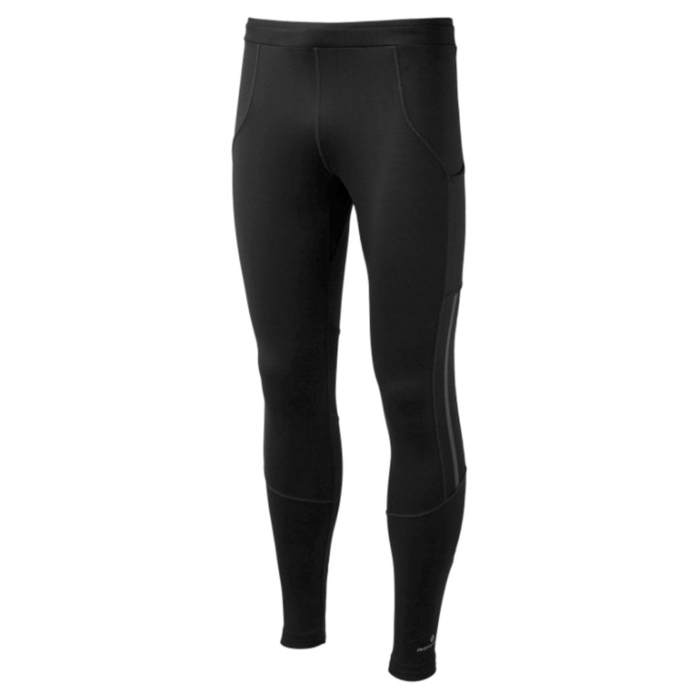 Ronhill Stride Stretch Men's Running Tight - All Black | The Running Outlet