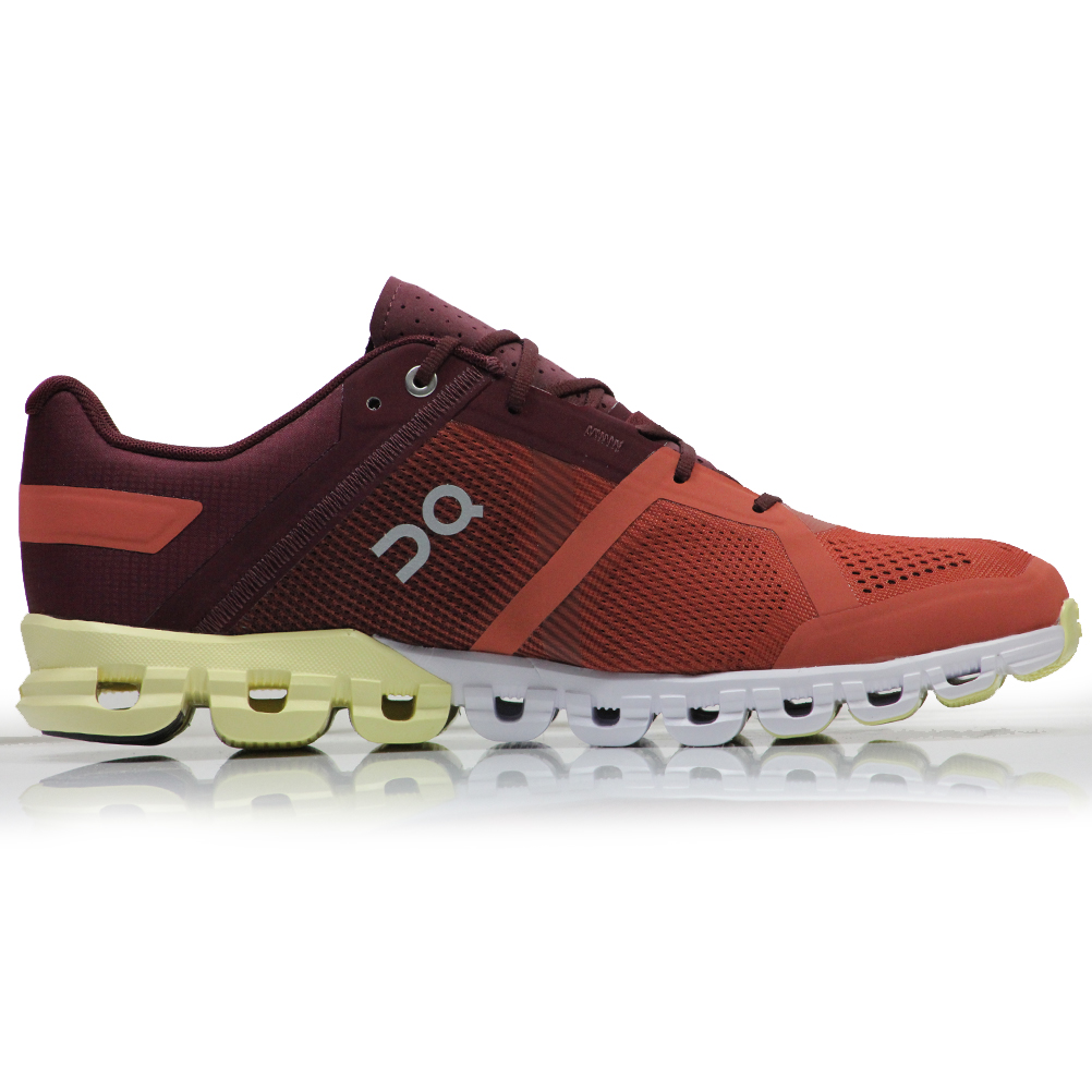 On Cloudflow Men's Running Shoe - Rust/Limelight | The Running Outlet