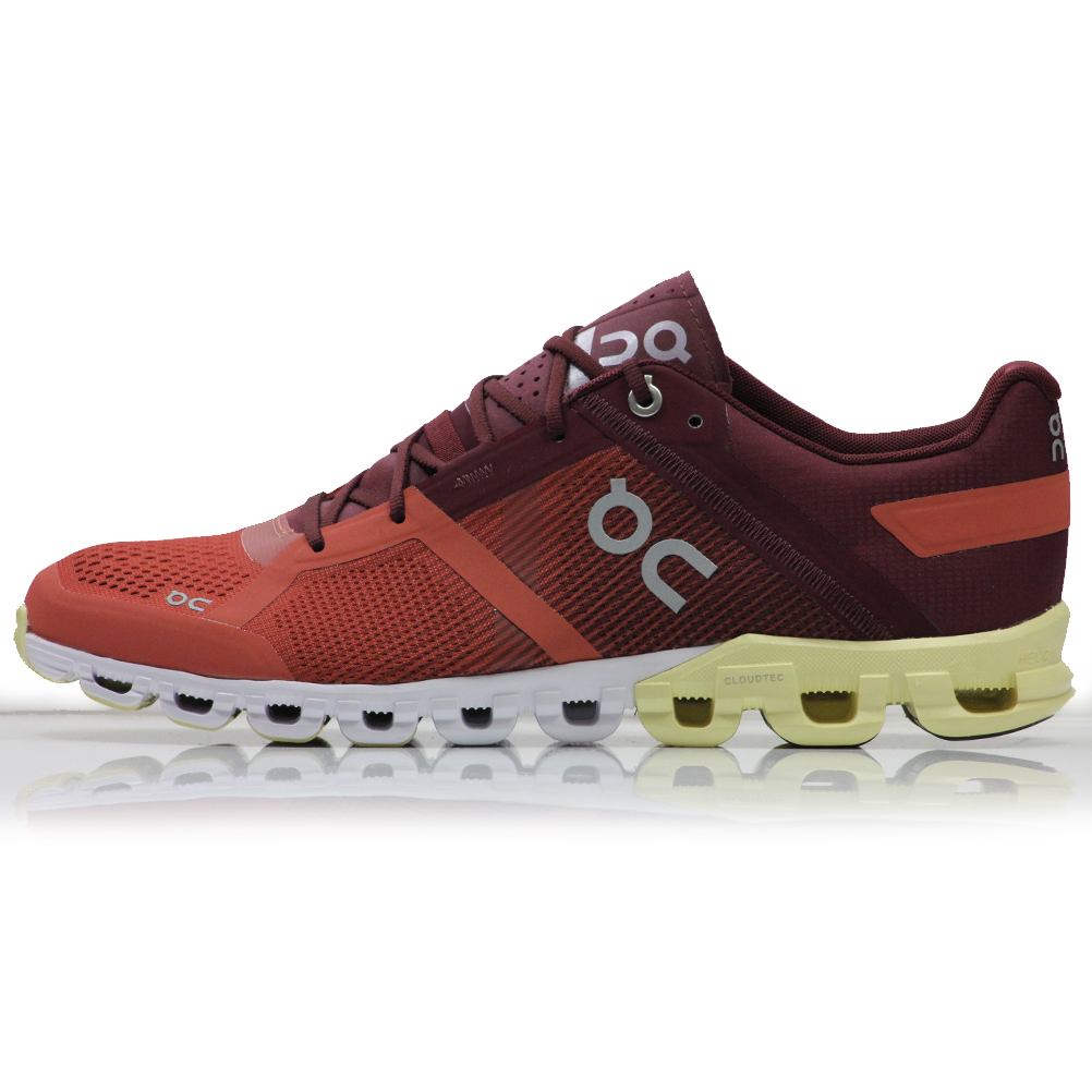 On Cloudflow Men's Running Shoe - Rust/Limelight | The Running Outlet
