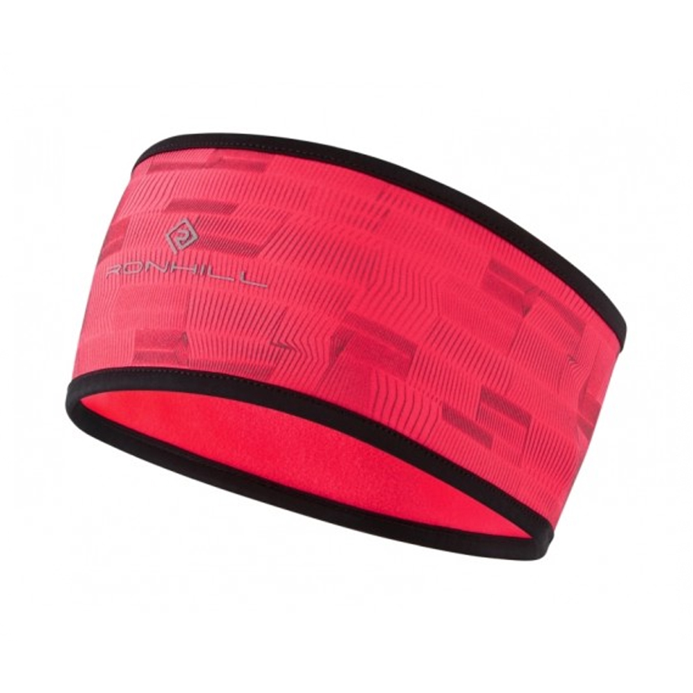 Ronhill Afterlight Running Headband - Hot Pink/Reflect | The Running Outlet