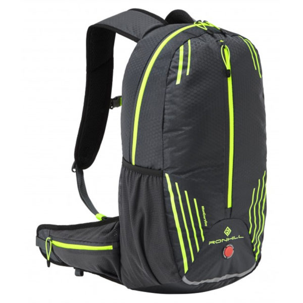 Ronhill Commuter 15L Running Backpack - Charcoal/Fluo Yellow Front