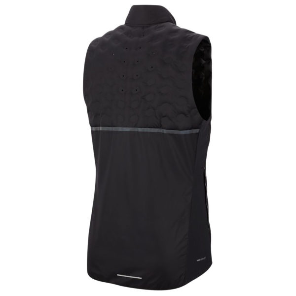 Nike Aeroloft Men's Running Vest black silver back
