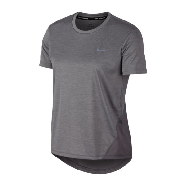 Nike Miler Short Sleeve Women's Running Tee - Gunsmoke Front