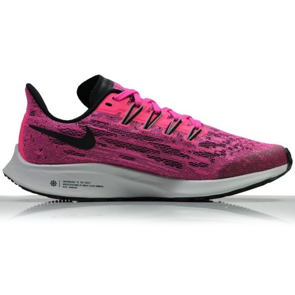 Nike Zoom Pegasus 36 Junior Running Shoe - Pink Blast/Black-Vast Grey Back